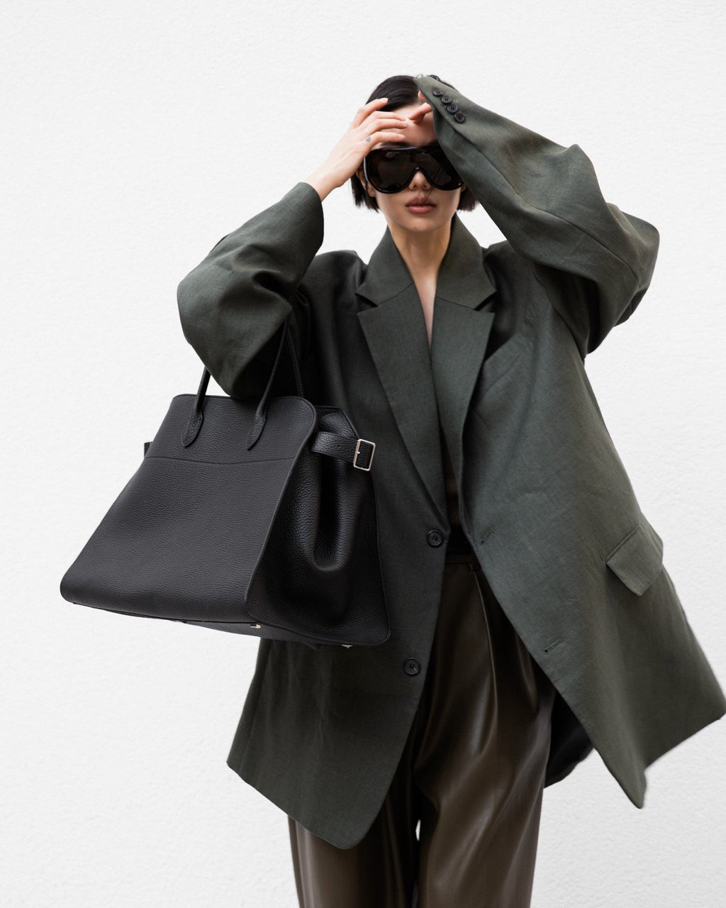 MAXI OVERSIZED LINEN BLAZER