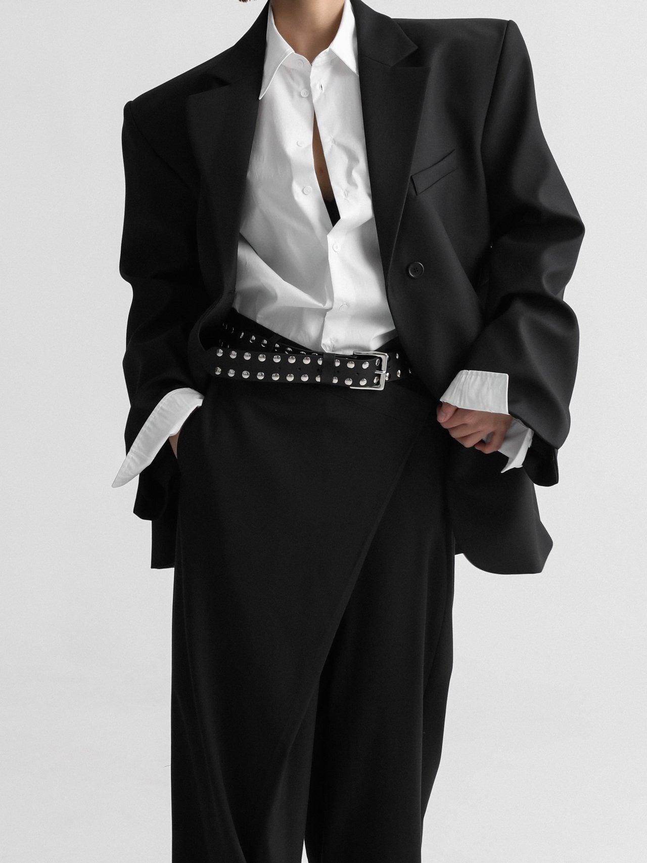 BELTED OVERSIZE BLAZER