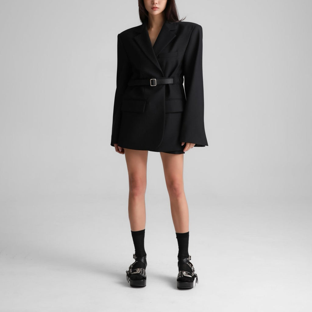 BELTED OVERSIZE BLAZER