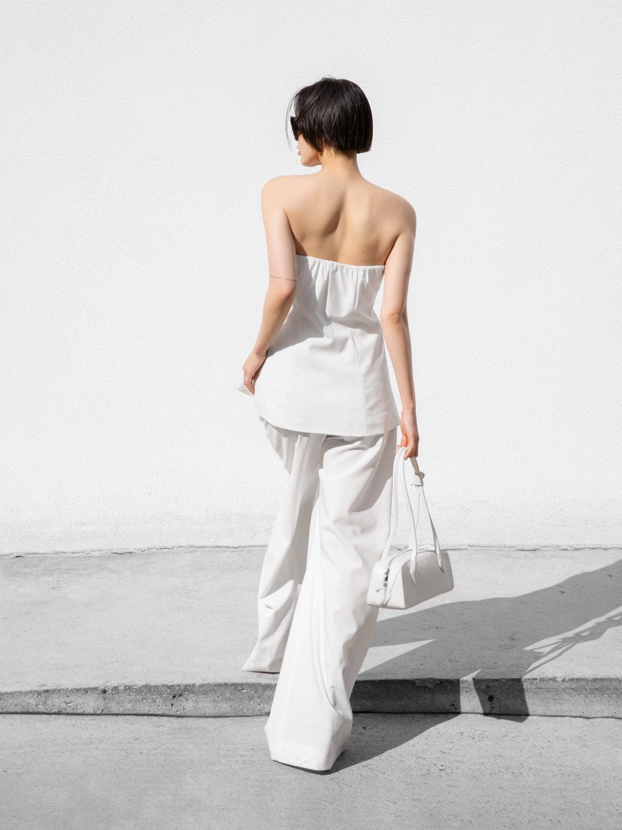 STRAPLESS LAYERED TOP