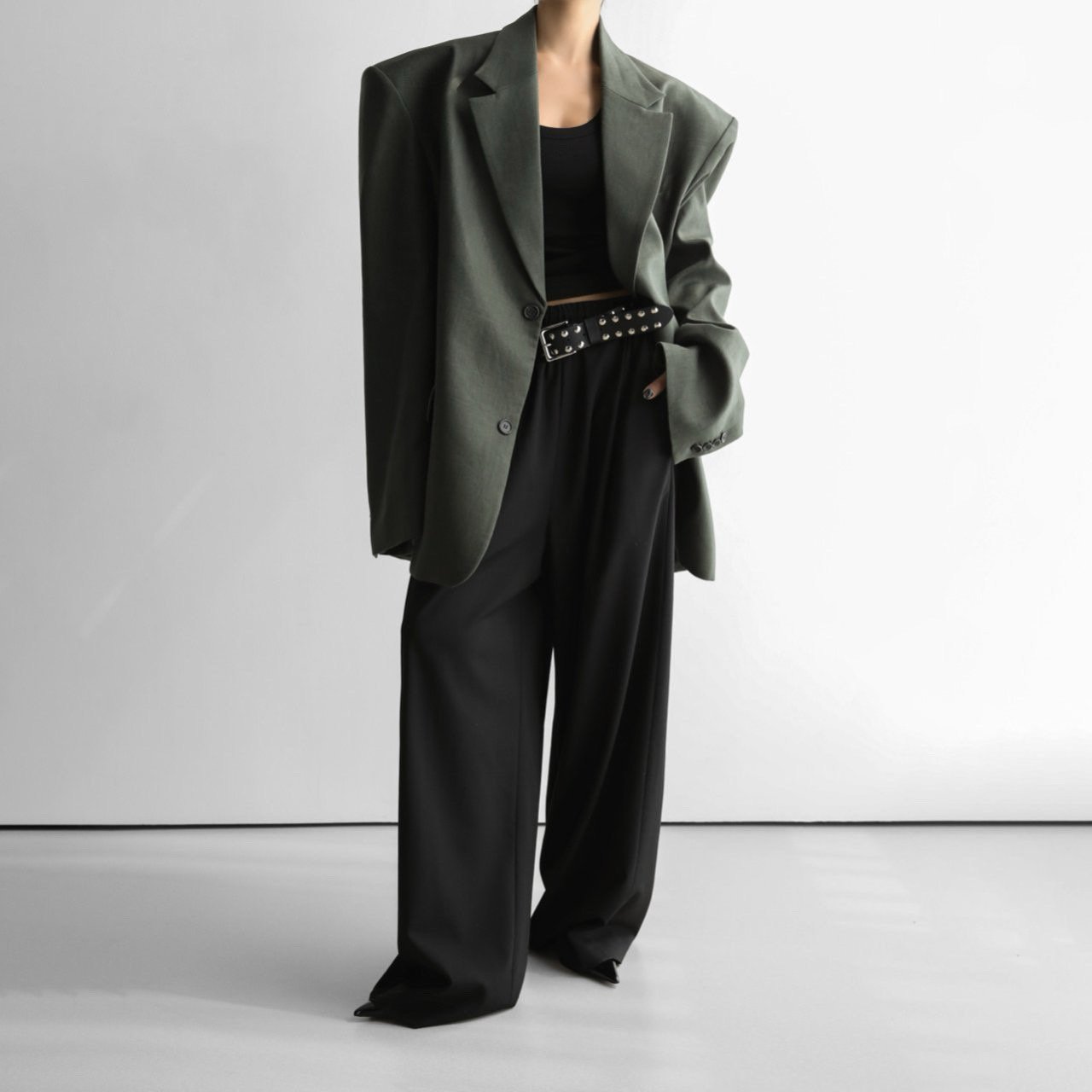 MAXI OVERSIZED LINEN BLAZER
