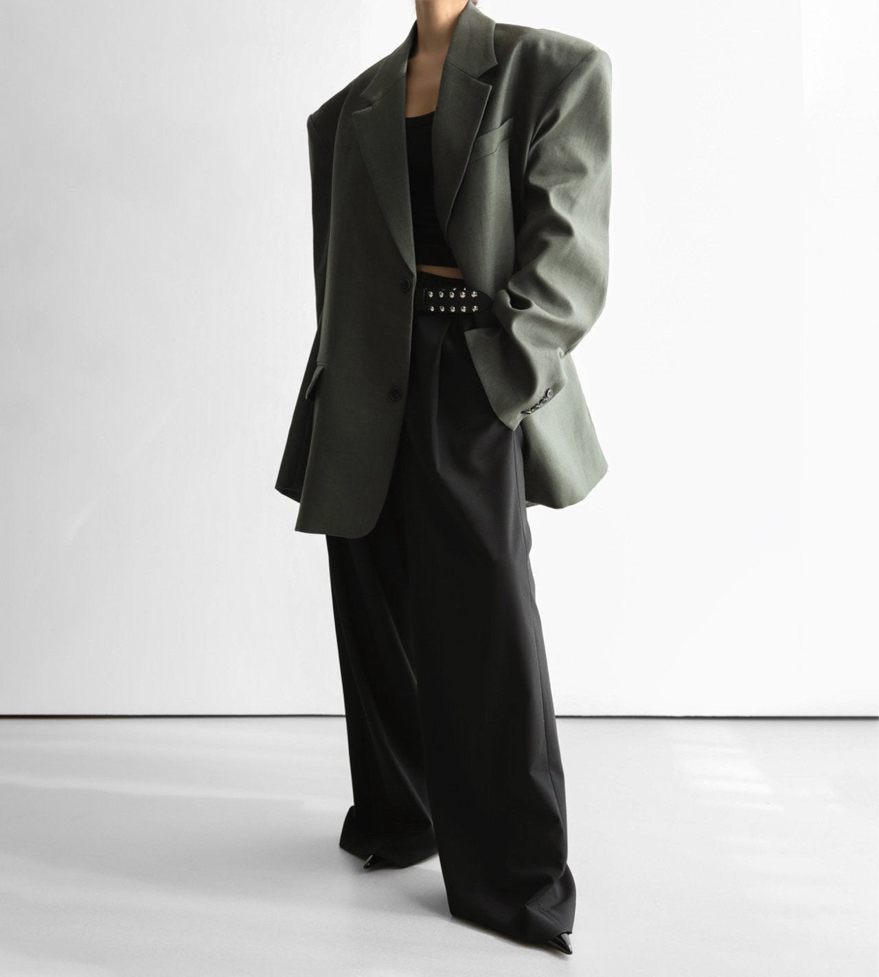 MAXI OVERSIZED LINEN BLAZER