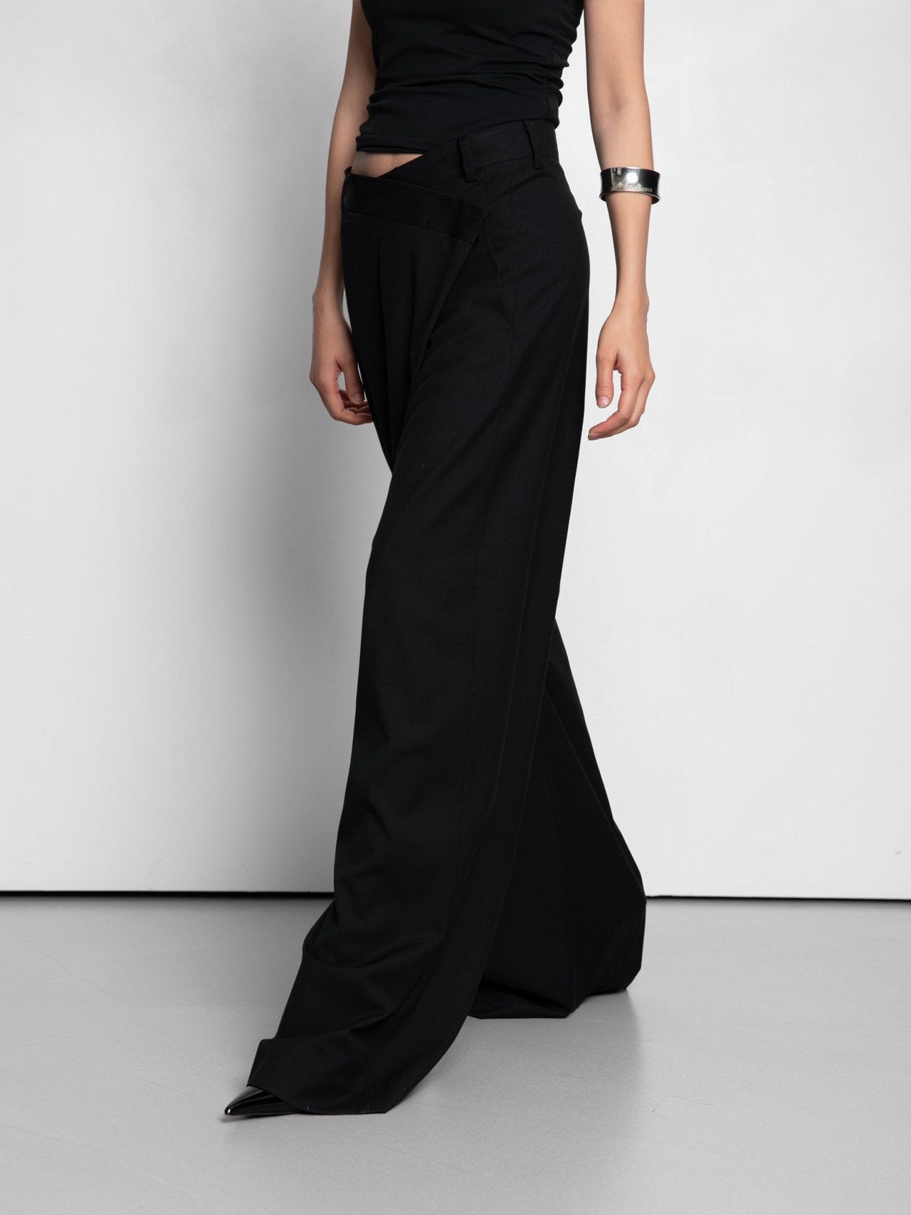 WRAP WIDE-LEG PANTS