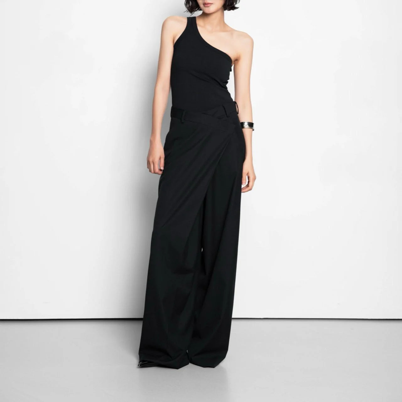 WRAP WIDE-LEG PANTS