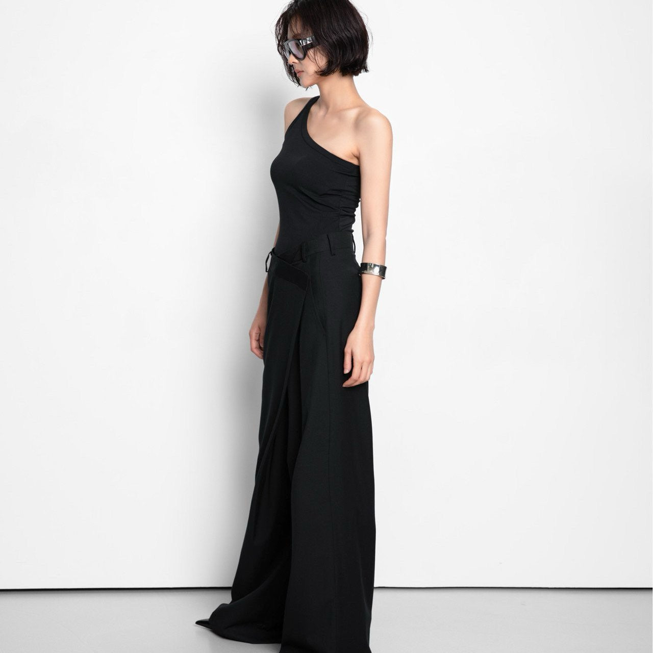 WRAP WIDE-LEG PANTS