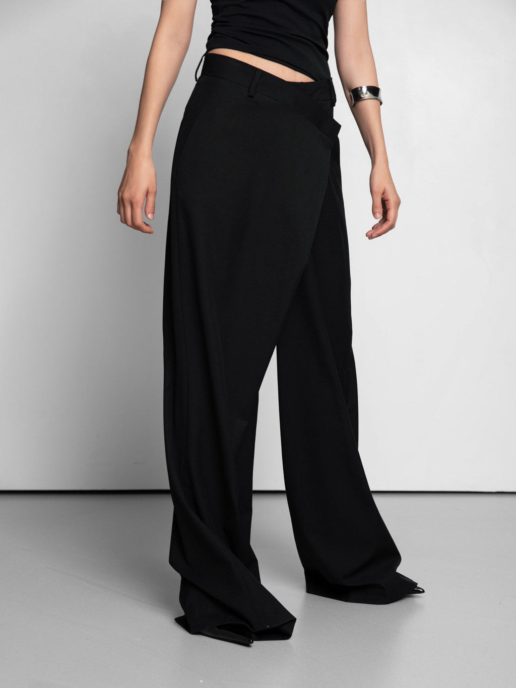 WRAP WIDE-LEG PANTS