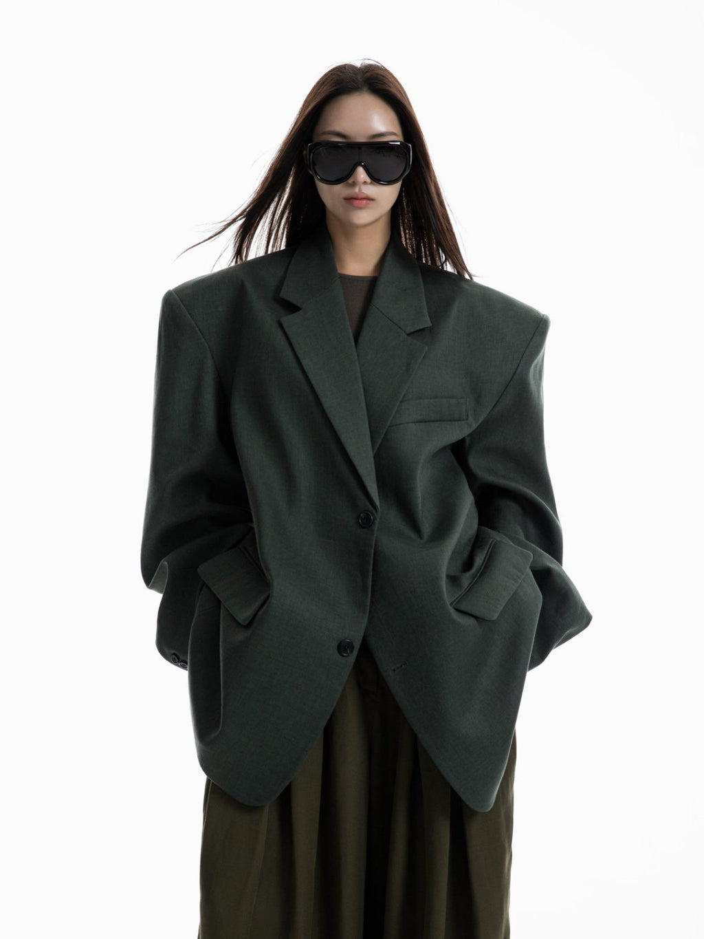 MAXI OVERSIZED LINEN BLAZER