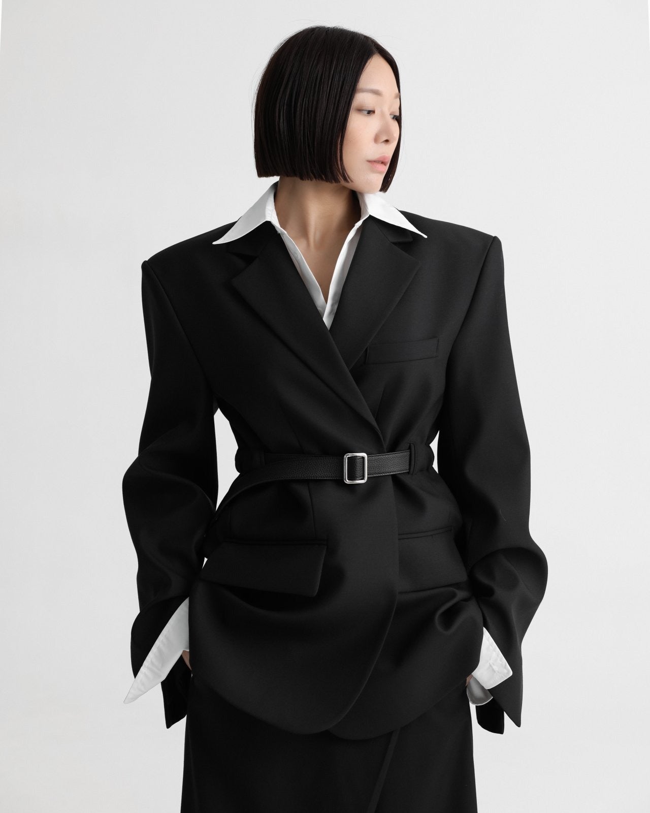 BELTED OVERSIZE BLAZER