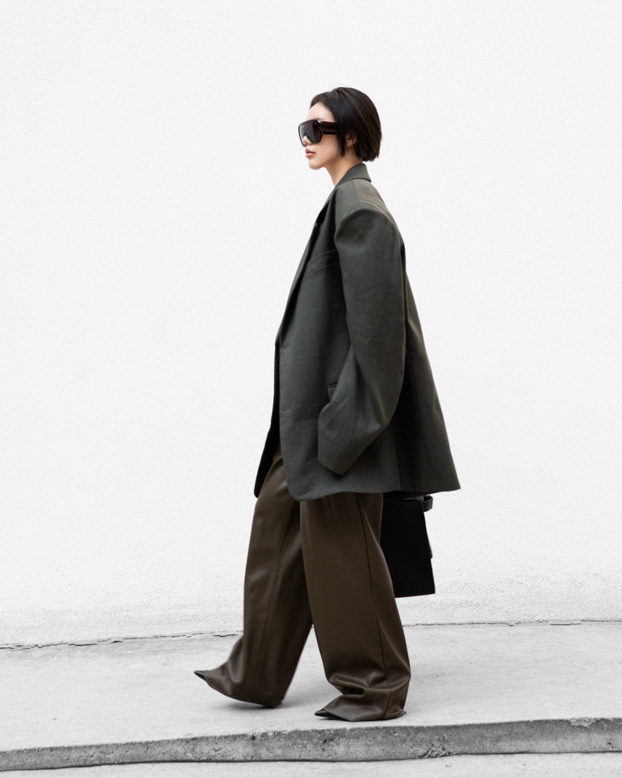 MAXI OVERSIZED LINEN BLAZER