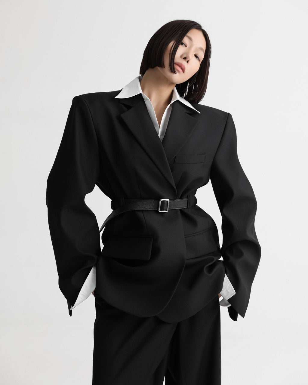 BELTED OVERSIZE BLAZER
