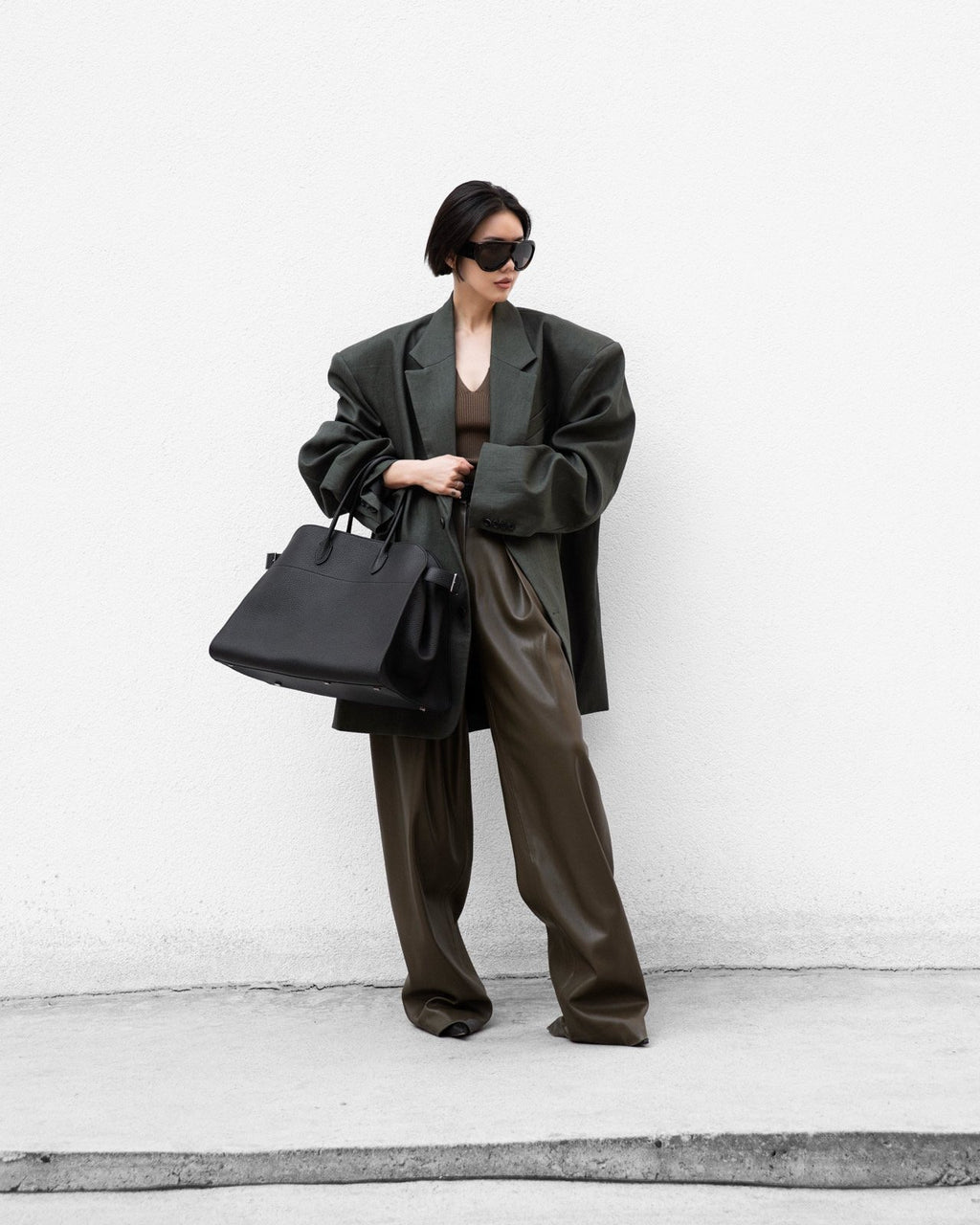 MAXI OVERSIZED LINEN BLAZER