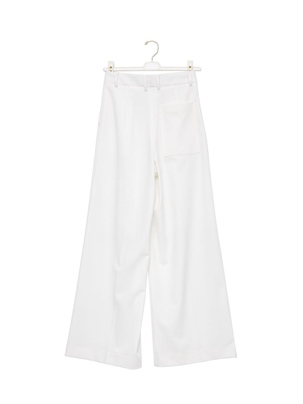 RELAXED WIDE-LEG TROUSERS