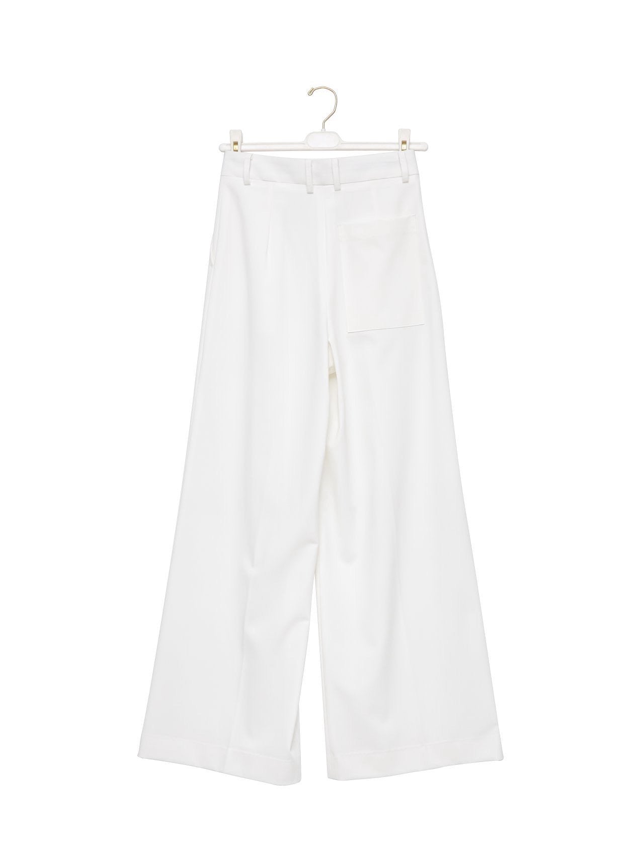 RELAXED WIDE-LEG TROUSERS