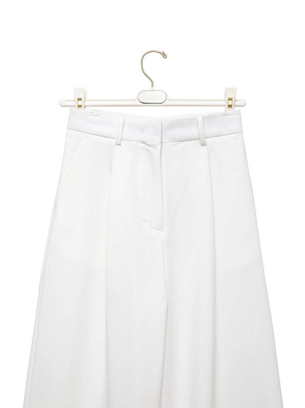 RELAXED WIDE-LEG TROUSERS