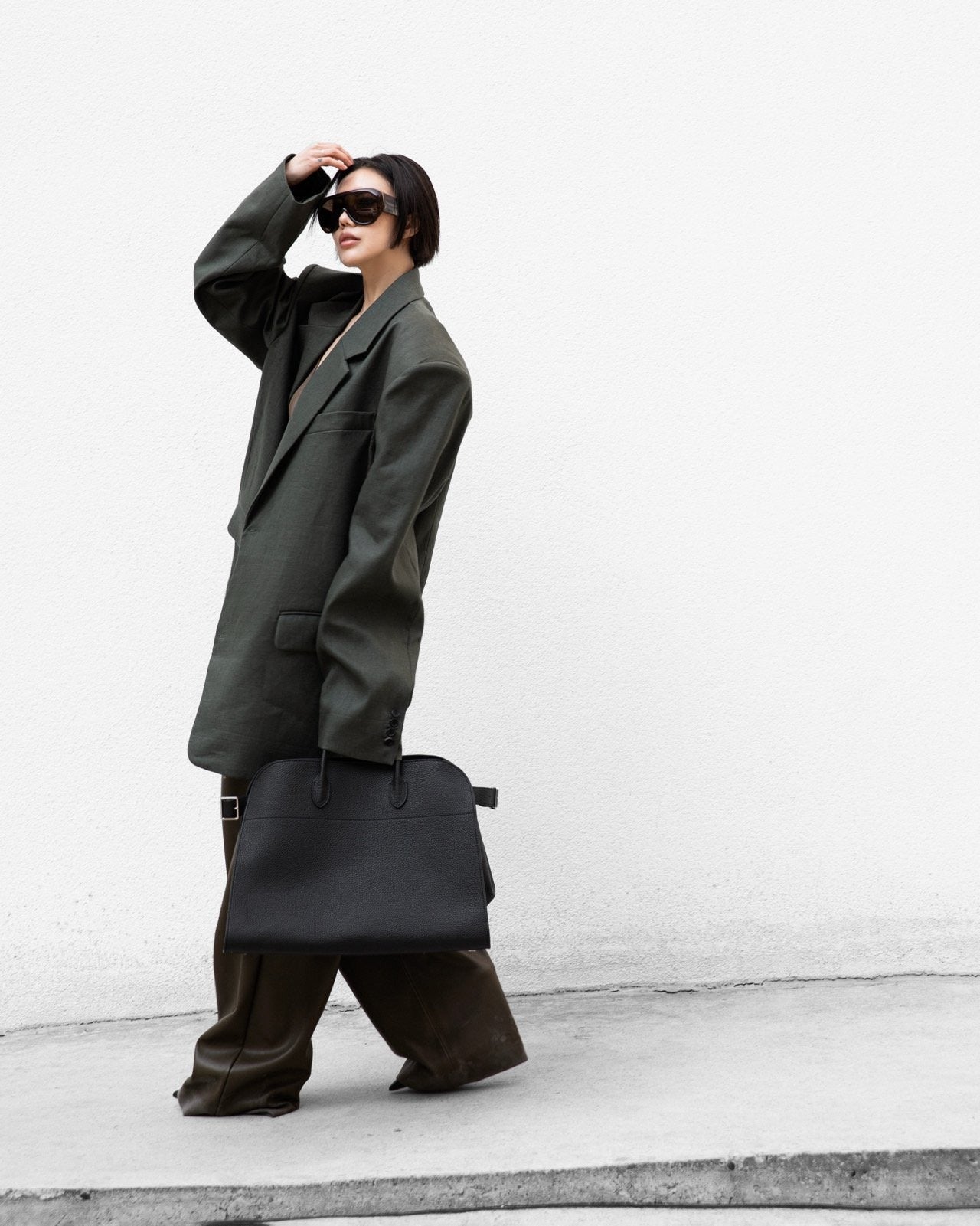 MAXI OVERSIZED LINEN BLAZER